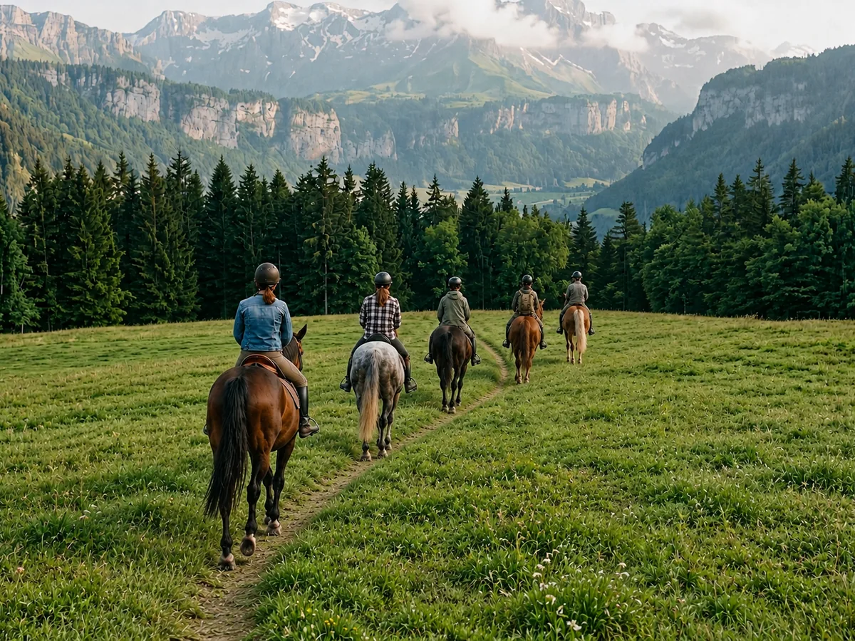 Balade à cheval en Savoie, autour de Avressieux