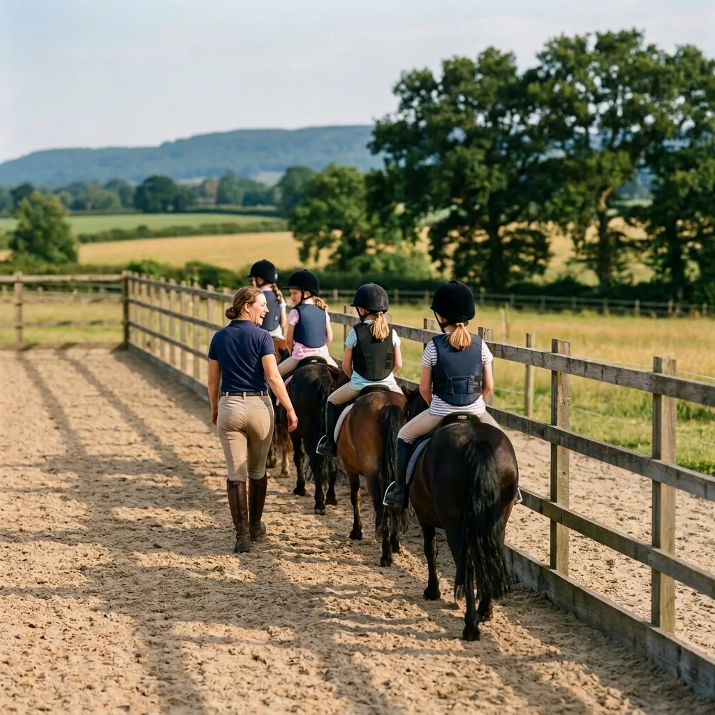 Cours de poney à Avressieux, Savoie