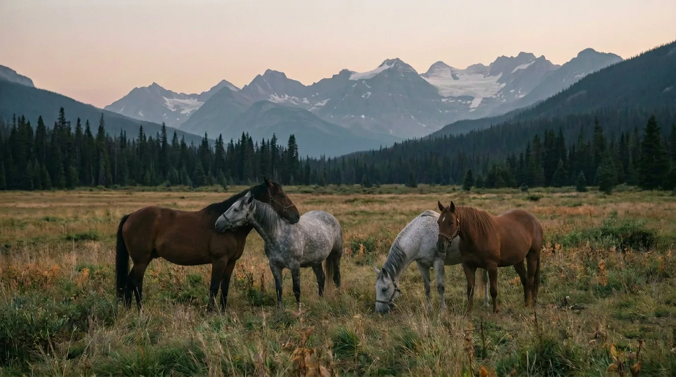 Chevaux en liberté, Écurie TerraPaco, Savoie